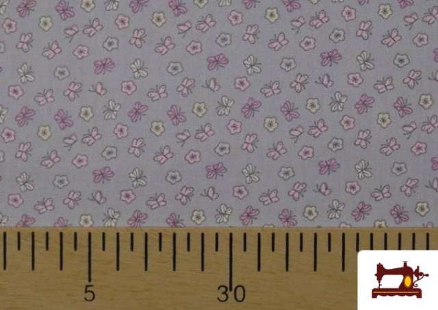 Vente de Tissu en Coton Imprimé avec Fleurs et Papillons