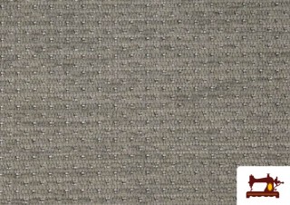 Tissu en Micro Chenille à Points couleur Gris clair