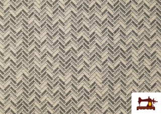 Tissu en Gobeline Imprimé avec Tresse pour Tapisserie couleur Beige