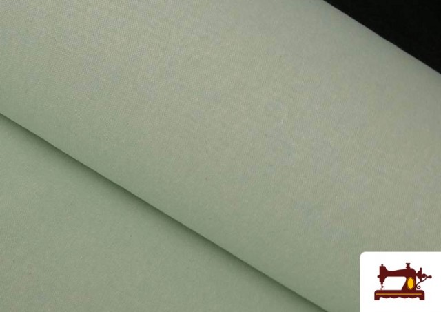 Tissu en Canvas Panama Organique 100% couleur Vert mer