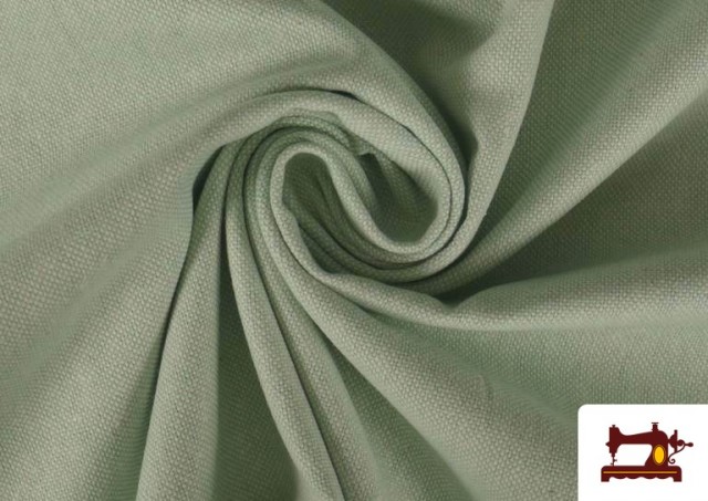 Acheter Tissu en Canvas Panama Organique 100% couleur Vert mer