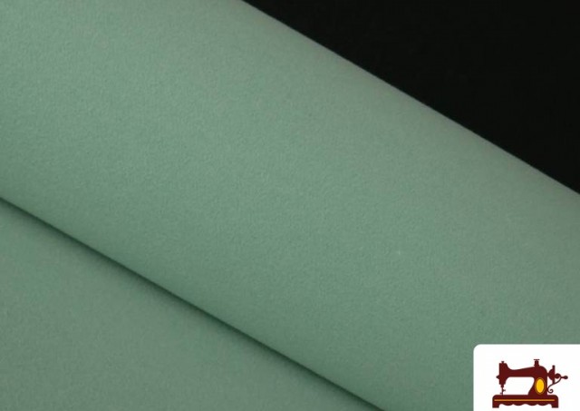 Acheter en ligne Tissu en Mouflon de Couleurs couleur Vert mer