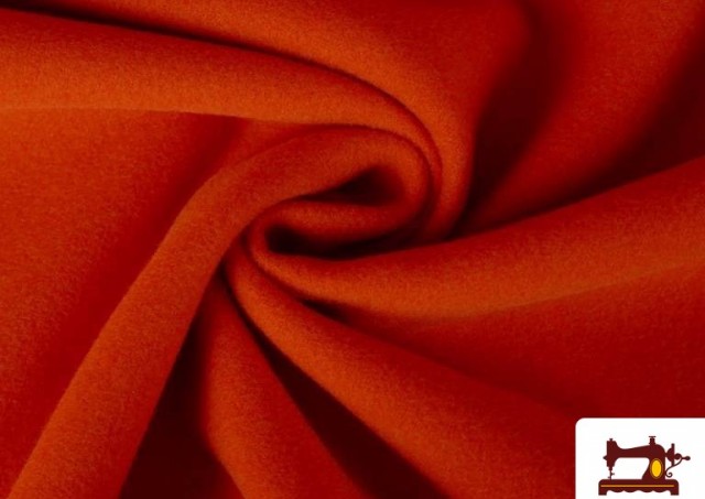 Tissu en Mouflon de Couleurs couleur Orange