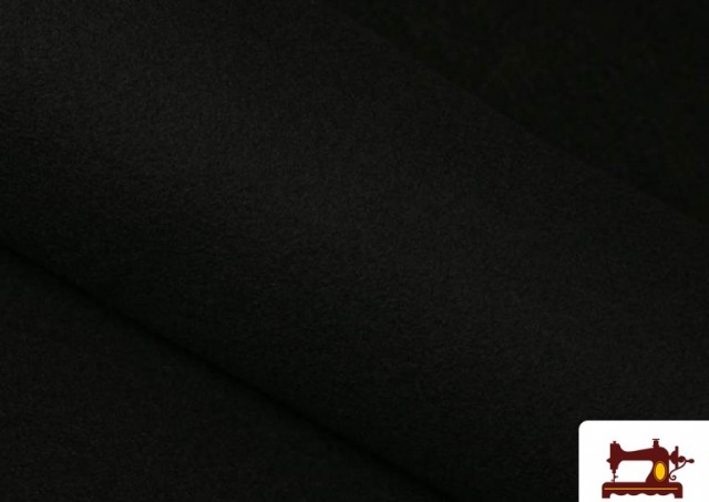 Vente en ligne de Tissu en Mouflon de Couleurs couleur Noir