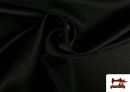 Vente en ligne de Tissu en Crêpe Satiné avec Tombé de Couleurs couleur Noir