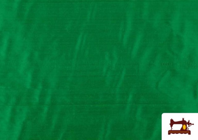 Acheter Tissu en Soie Naturel 100% Shantung de Couleurs couleur Vert