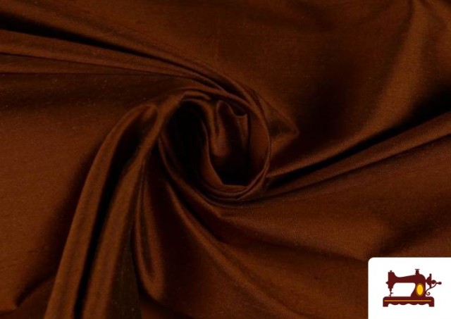 Acheter Tissu en Soie Naturel 100% Shantung de Couleurs couleur Tuile