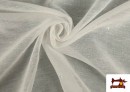 Vente en ligne de Tissu en Rideau Imprimé avec Étoiles Brodés couleur Blanc