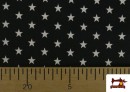 Acheter Tissu en Coton de Couleurs avec Étoiles 1cm couleur Noir