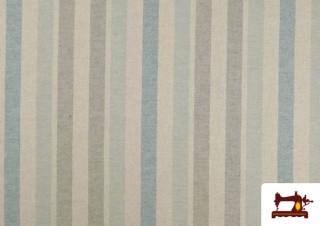 Tissu en Canvas Panama à Rayures Grandes