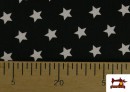 Vente en ligne de Tissu en Coton de Couleurs Étoiles Grandes couleur Noir