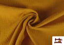 Vente en ligne de Tissu en Mousseline de Couleurs couleur Moutarde