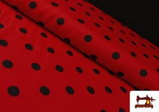 Acheter Tissu Rouge à Pois Noirs Acheter Tissu Rouge à Pois Noirs
