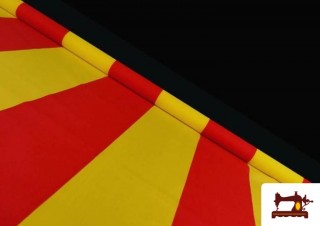 Acheter Tissu à Rayures Jaunes et Rouges 150 cm