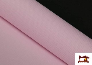 Tissu en Piqué avec Carrés de Couleurs couleur Rose pâle Tissu en Piqué avec Carrés de Couleurs couleur Rose pâle