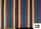 Tissu de Couverture avec Rayures de Différentes Couleurs