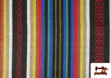 Vente de Tissu de Couverture avec Rayures de Différentes Couleurs