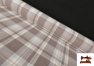 Tissu Viyella Imprimé à Carreaux Classiques Beige Tissu Viyella Imprimé à Carreaux Classiques Beige