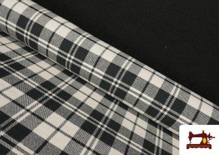 Tissu Viyella Imprimé à Carreaux Classiques Noirs