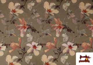 Acheter Tissu en Viscose Floral de Couleur Beige Acheter Tissu en Viscose Floral de Couleur Beige
