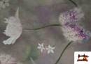 Vente de Tissu en Néoprène Floral avec Hortensia