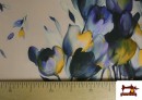 Acheter en ligne Tissu en Néoprène Floral Tulipes