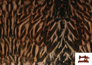 Tissu en Velours Martelé Imprimé avec Plumes Tissu en Velours Martelé Imprimé avec Plumes