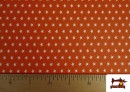 Acheter en ligne Tissu de Tee-Shirt Imprimé avec Étoiles de Couleurs couleur Orange