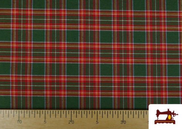 Acheter Tissu à Carreaux Écossais pour Linge de Table (Largeur 305 cm) couleur Vert