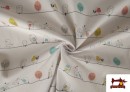 Vente en ligne de Tissu Piqué en Coton Imprimé avec Oiseaux
