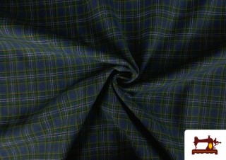 Vente en ligne de Tissu Viyella Imprimé à Carreaux Petits Bleus