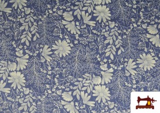 Tissu en Viscose avec Fleurs Sauvages Tissu en Viscose avec Fleurs Sauvages