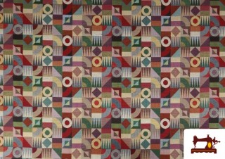 Acheter Tissu en Gobelin avec Imprimé Ethnique pour Tapisserie