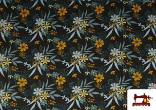 Acheter Tissu en Viscose Imprimé avec Fleurs Ilustration Acheter Tissu en Viscose Imprimé avec Fleurs Ilustration