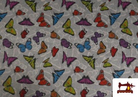 Acheter Tissu en Canvas Imprimé avec Papillons