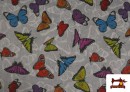 Vente de Tissu en Canvas Imprimé avec Papillons