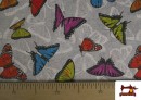 Acheter en ligne Tissu en Canvas Imprimé avec Papillons