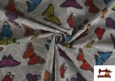 Vente en ligne de Tissu en Canvas Imprimé avec Papillons