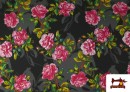 Acheter copy of Tissu pour Vêtements Flamenco avec Fleurs