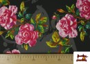 Acheter en ligne copy of Tissu pour Vêtements Flamenco avec Fleurs