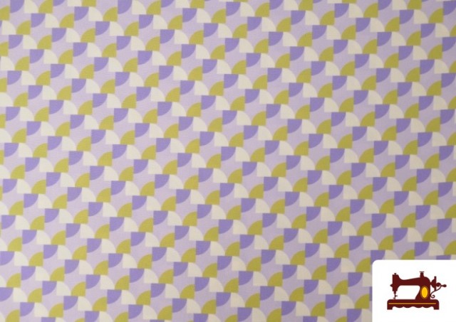 Acheter copy of Tissu en Crêpe avec Imprimé Floral couleur Violet