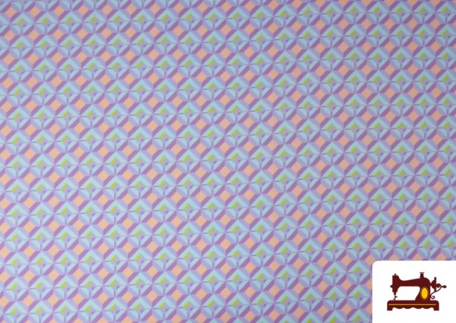 Acheter en ligne copy of Tissu en Crêpe avec Imprimé Floral couleur Violet