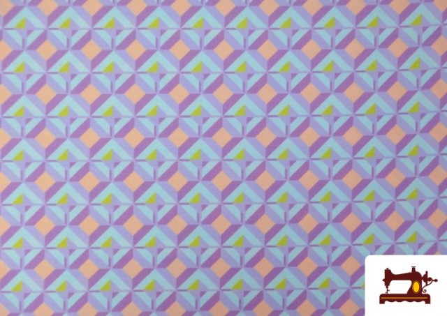 Vente en ligne de copy of Tissu en Crêpe avec Imprimé Floral couleur Violet