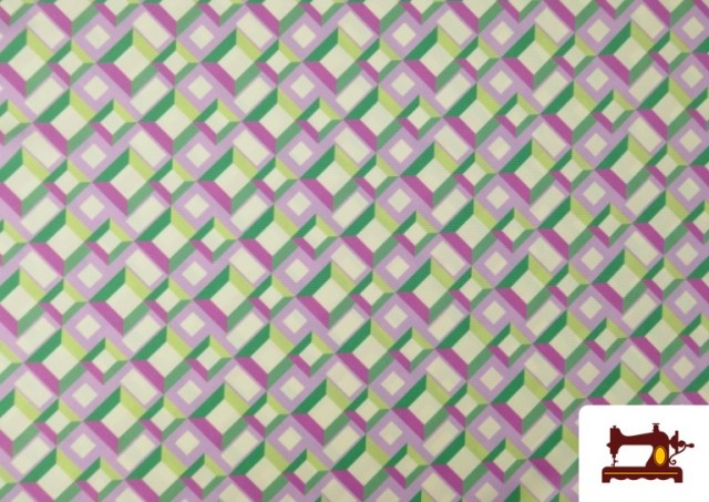 Acheter en ligne copy of Tissu en Crêpe avec Imprimé Floral couleur Vert Bouteille