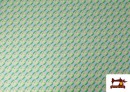Vente en ligne de Tissu en Crêpe Imprimé avec Losanges couleur Rosé