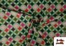 Acheter en ligne copy of Tissu en Crêpe avec Imprimé Floral couleur Rosé