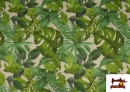 Acheter Tissu en Canvas Tropical Vert
