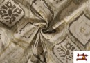 Acheter en ligne copy of Tissu en Canvas avec Médaillon de Couleur Beige couleur Beige