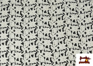 Tissu en Dentelle Guipur Brodé avec Pétales