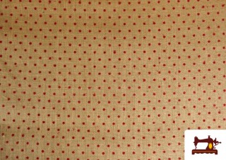 Tissu de Sac avec Pois Rouges